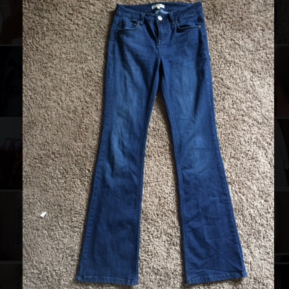 Dark Wash Stretchy Flare Jeans